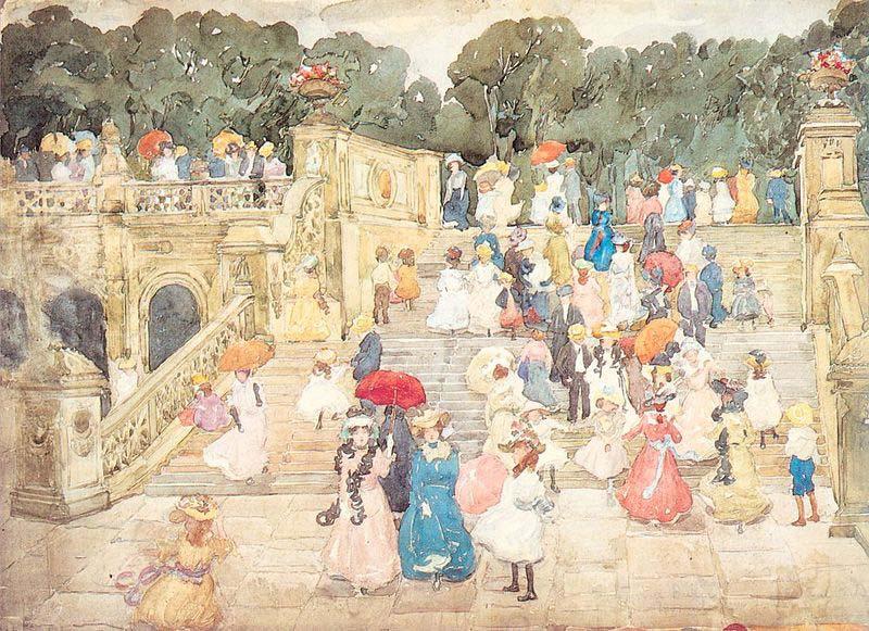 Maurice Prendergast The Mall Central Park France oil painting art